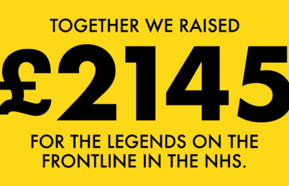 Shhh… raised £2145 for the NHS!